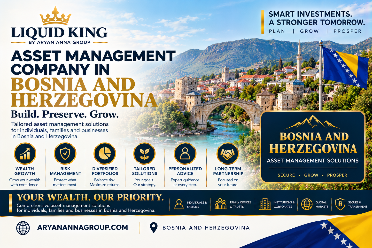 Asset management company in Bosnia and Herzegovina providing professional investment management, portfolio allocation and financial risk management services